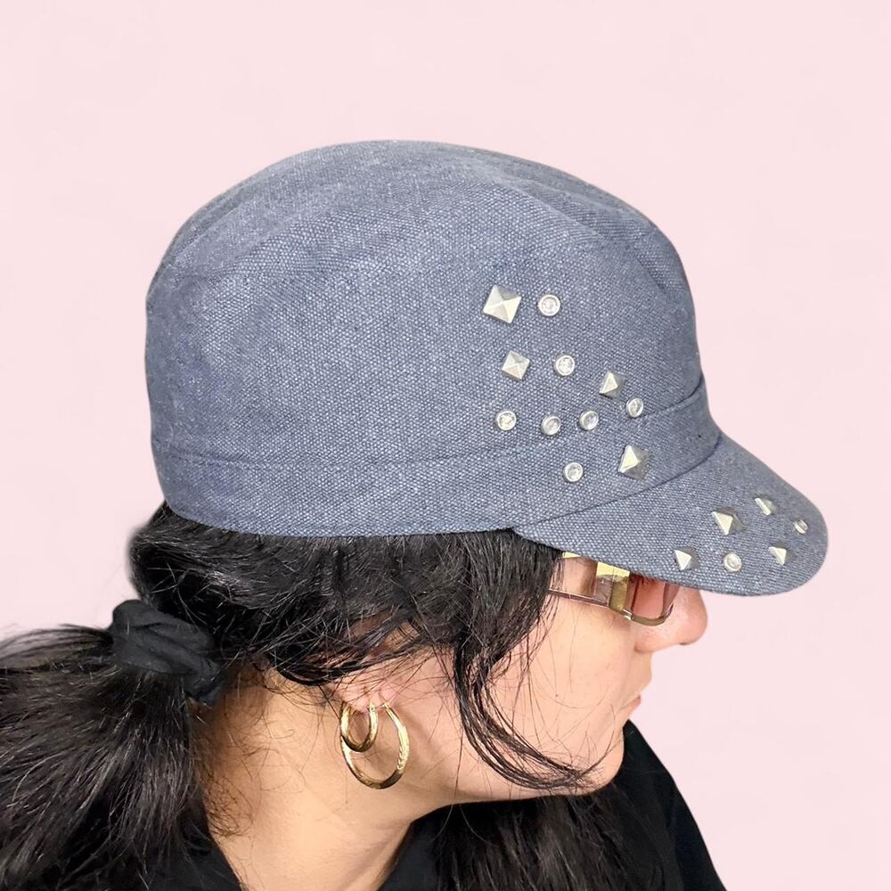 Route 66 Hat Womens Mens Y2k mcbling studded rhinestone